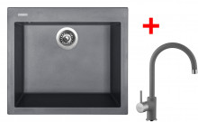 Sinks CUBE 560 Titanium + Vitalia GR 